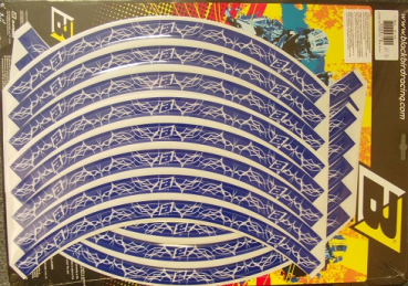Crystall Felgensticker blau