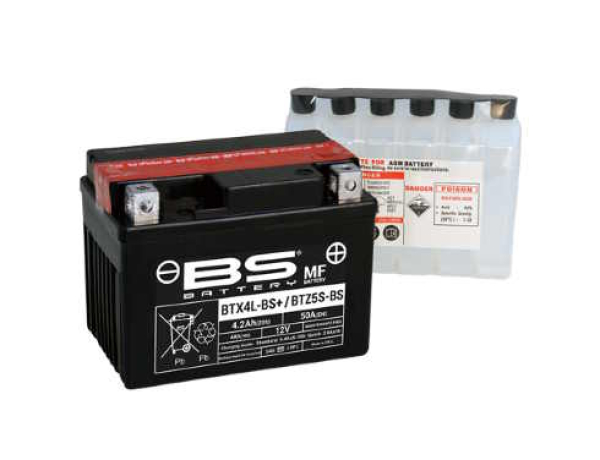 BS BATTERIE BTX4L-BS+ 4AMP 125 4T